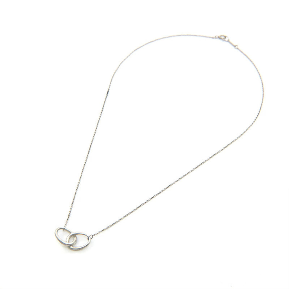 Tiffany Co Double Link Necklace Sterling Silver